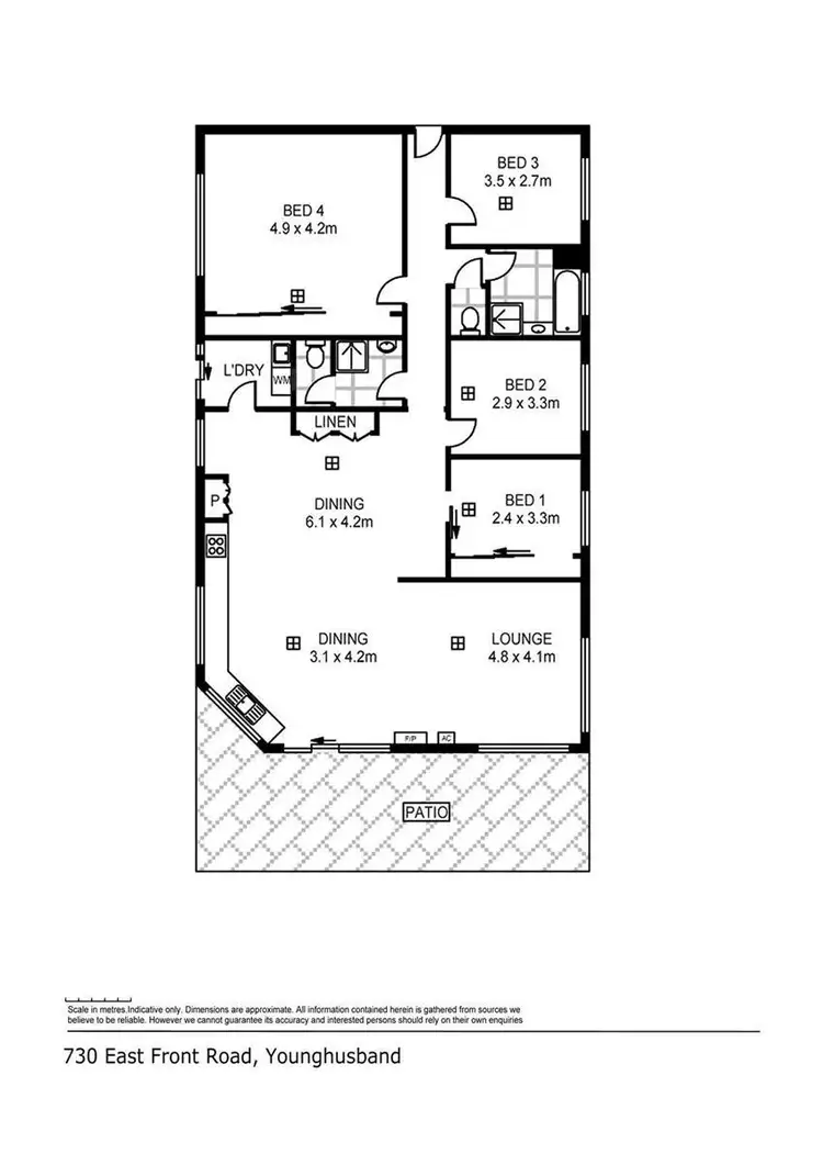 Floorplan of Homely house listing, 730 East Front Road Younghusband, Mannum SA 5238