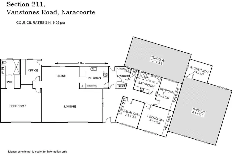 Floorplan of Homely house listing, 211 Vanstones Road, Naracoorte SA 5271