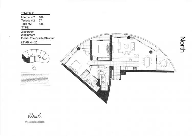 Floorplan of Homely apartment listing, 4 Charles Avenue, Broadbeach QLD 4218