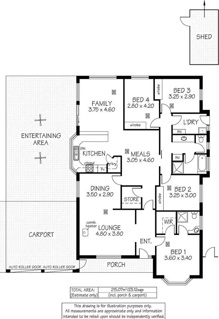 Floorplan of Homely house listing, 46 Petworth Parade, Greenwith SA 5125