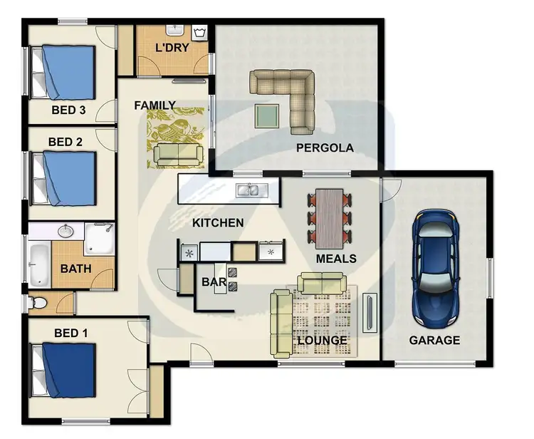 Floorplan of Homely house listing, 34 Jilbard Drive, Springwood QLD 4127