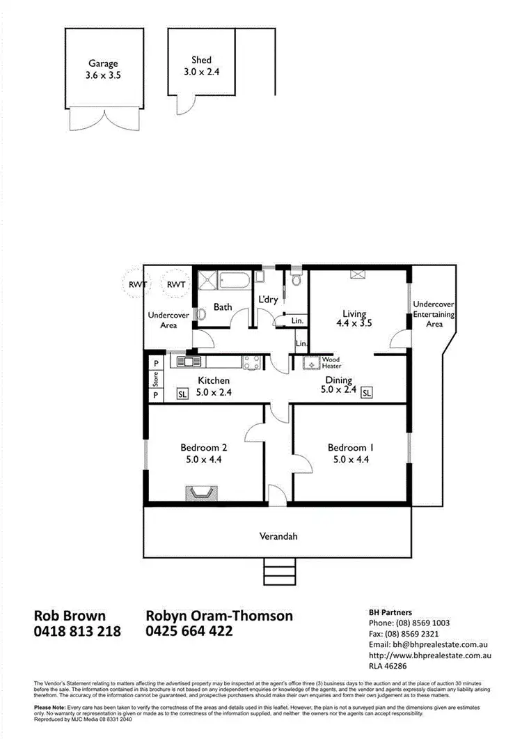 Floorplan of Homely house listing, 43 Purnong Road, Mannum SA 5238