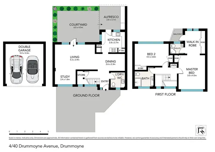 Floorplan of Homely townhouse listing, 4/40 Drummoyne Avenue, Drummoyne NSW 2047