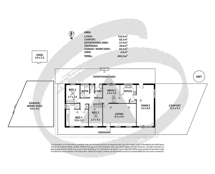 Floorplan of Homely house listing, 6 Princes Highway, Nairne SA 5252