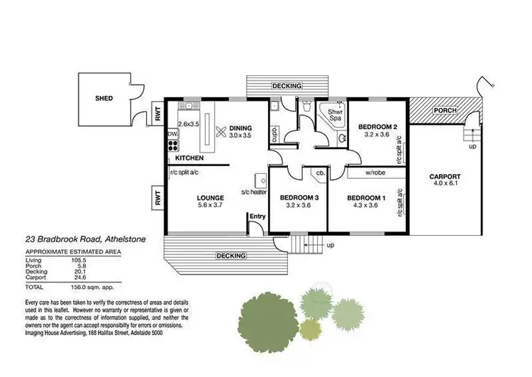 Floorplan of Homely house listing, 23 Bradbrook Road, Athelstone SA 5076