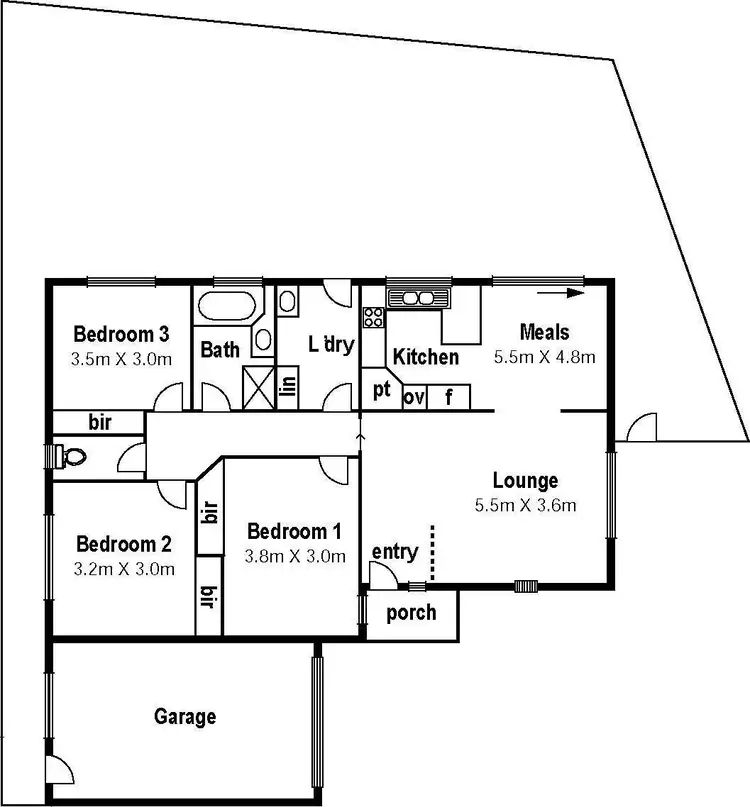 Floorplan of Homely unit listing, 2/8 Pilain Crescent, Keilor Downs VIC 3038