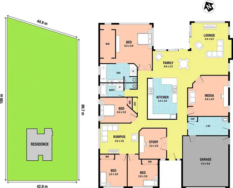 Floorplan of Homely rural property listing, 18-20 Bluewing Court, Greenbank QLD 4124