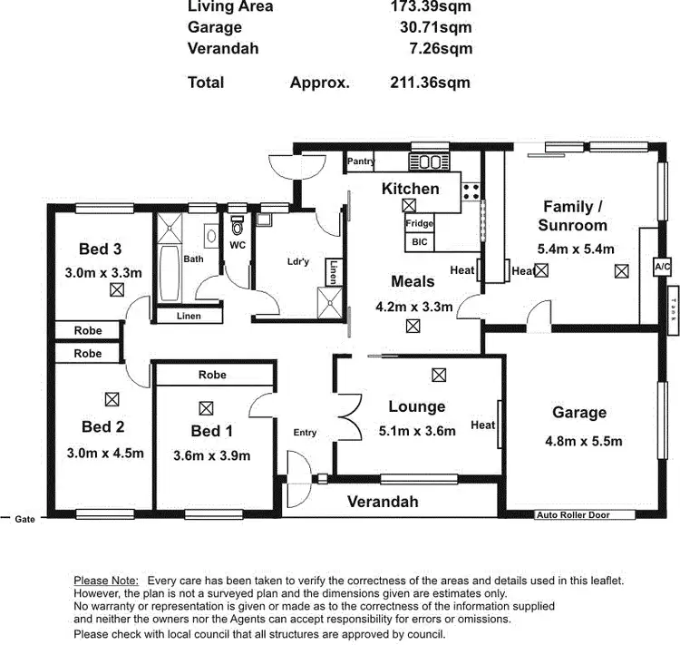 Floorplan of Homely house listing, 5 Moorcroft Court, Burnside SA 5066