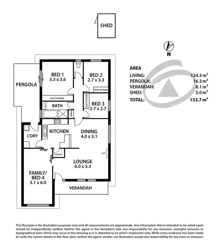 Floorplan of Homely house listing, 19 Gardenia Drive, Woodside SA 5244