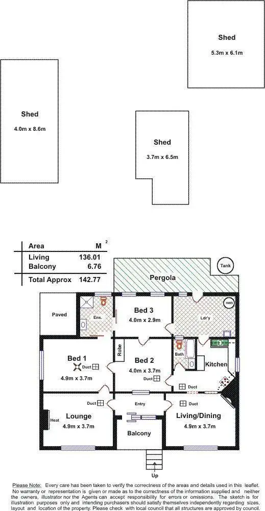 Floorplan of Homely house listing, 28 Corn Street, Old Reynella SA 5161