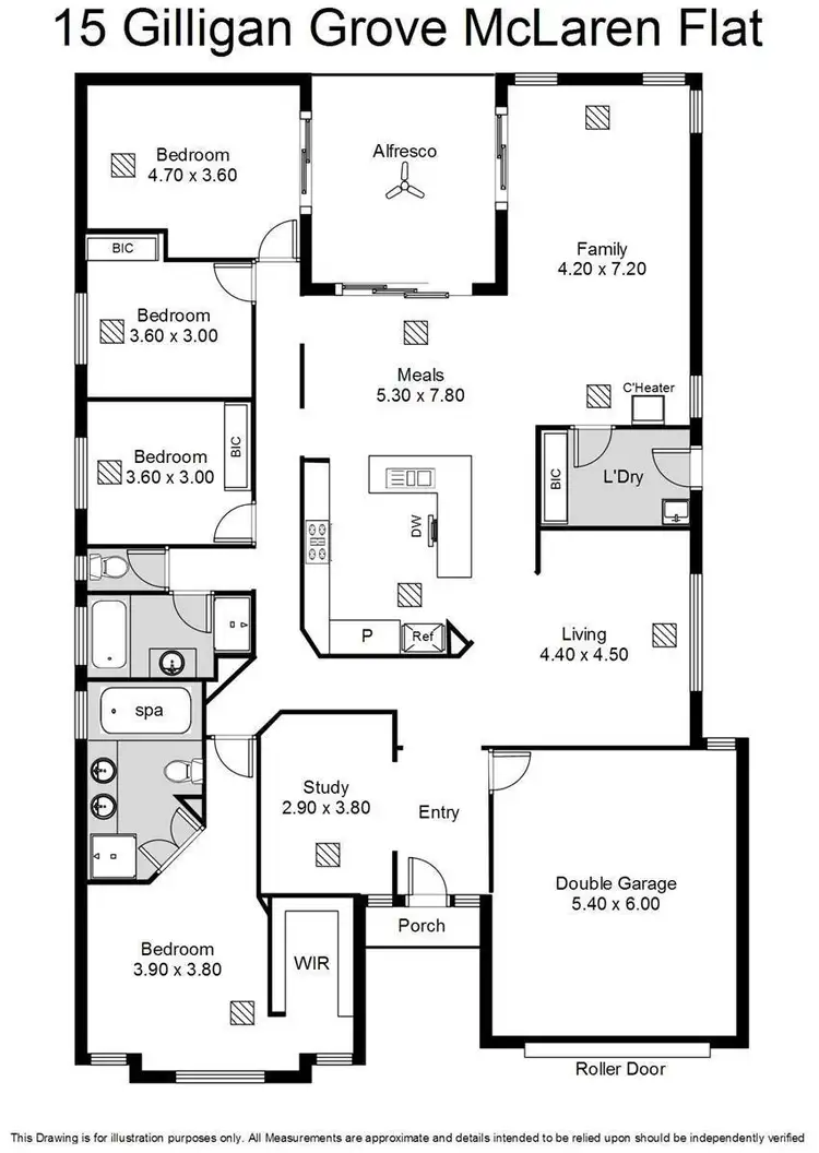 Floorplan of Homely house listing, 15 Gilligan Grove, Mclaren Flat SA 5171
