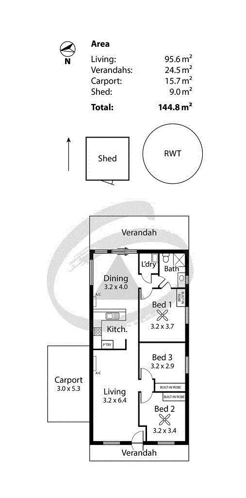 Floorplan of Homely house listing, 1C Howard Lane, Mount Barker SA 5251