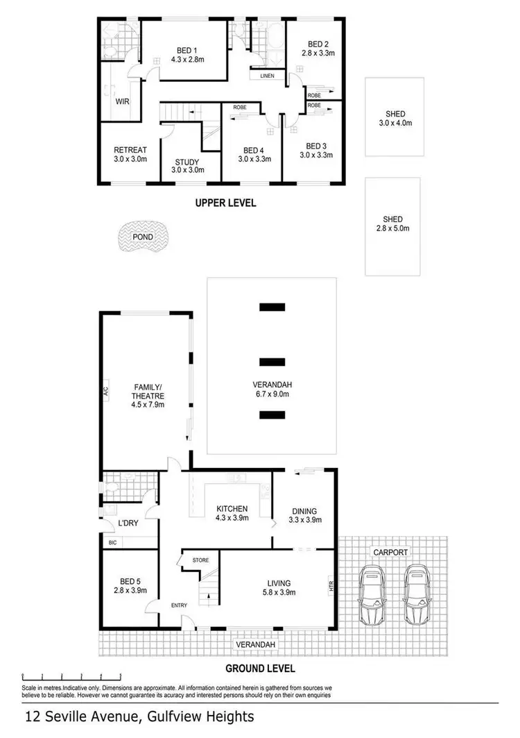 Floorplan of Homely house listing, 12 Seville Avenue, Gulfview Heights SA 5096