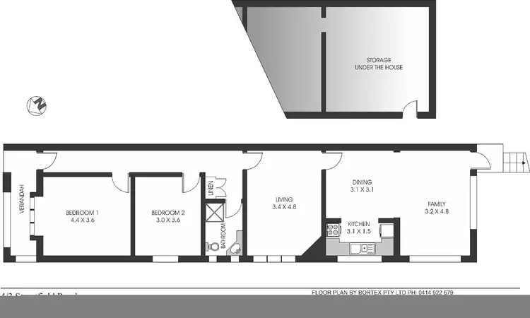 Floorplan of Homely apartment listing, 4/3 Streatfield Road, Bellevue Hill NSW 2023