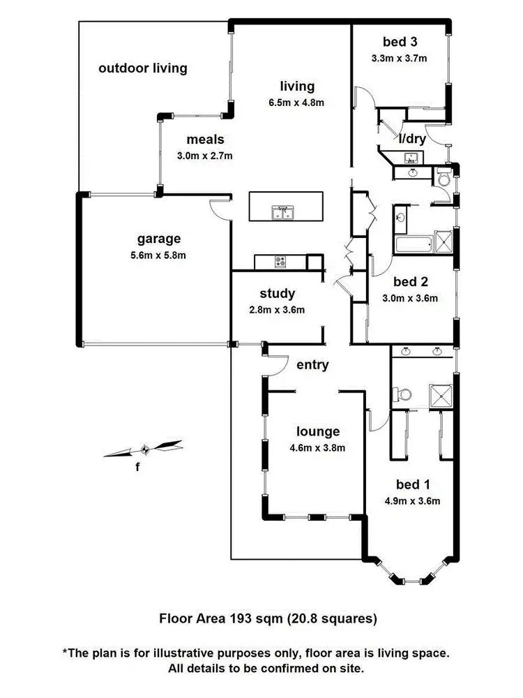 Floorplan of Homely house listing, 51 McCubbin Way, Berwick VIC 3806