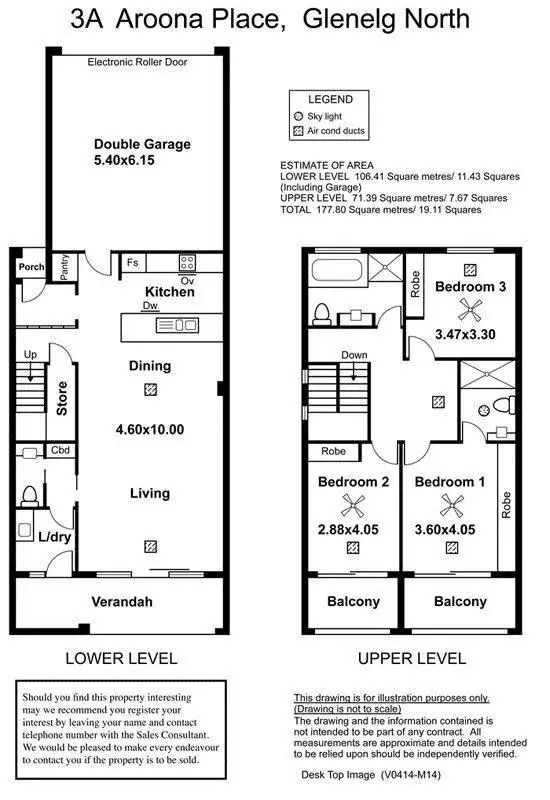 Floorplan of Homely house listing, 3C Aroona Place, Glenelg North SA 5045