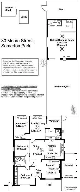 Floorplan of Homely house listing, 30 Moore Street, Somerton Park SA 5044