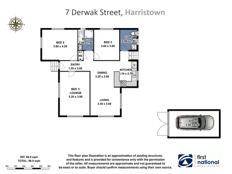 Floorplan of Homely house listing, 7 Derwak Street, Harristown QLD 4350