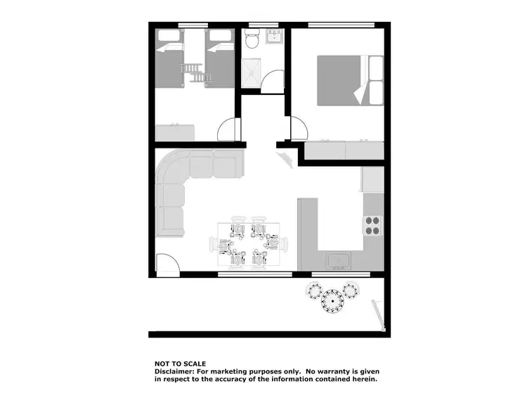 Floorplan of Homely unit listing, 1/11 Shoal Bay Road, Shoal Bay NSW 2315