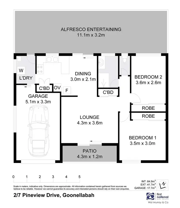Floorplan of Homely unit listing, 2/7 Pineview Drive, Goonellabah NSW 2480