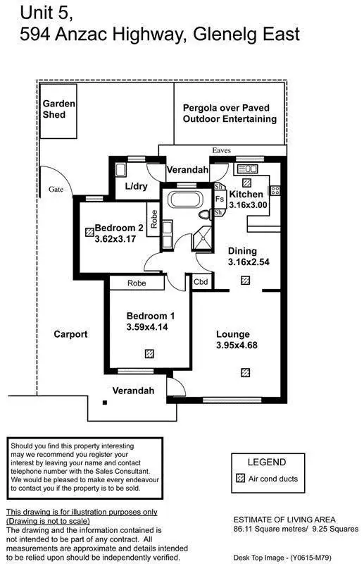 Floorplan of Homely apartment listing, 5/594 Anzac Highway, Glenelg East SA 5045
