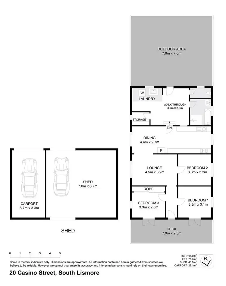 Floorplan of Homely house listing, 20 Casino Street, South Lismore NSW 2480