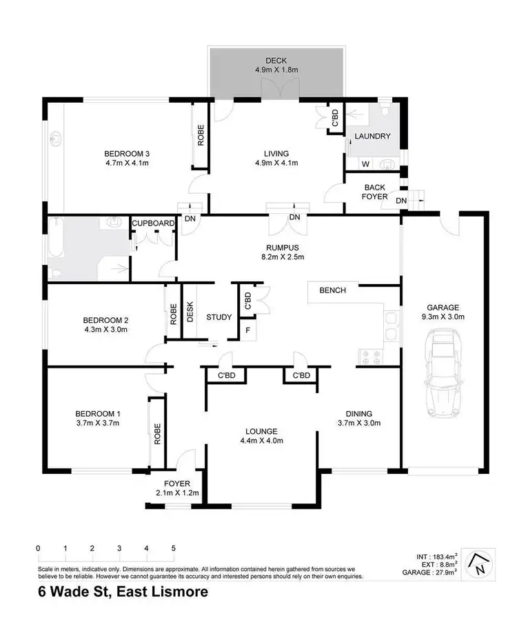 Floorplan of Homely house listing, 6 Wade Street, East Lismore NSW 2480