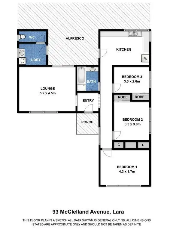 Floorplan of Homely house listing, 93 McClelland Avenue, Lara VIC 3212