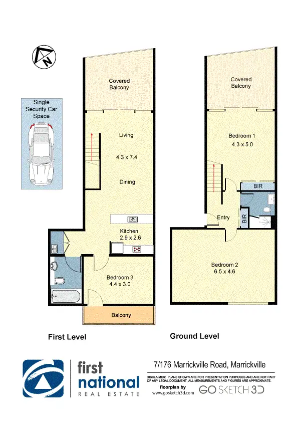 Floorplan of Homely unit listing, 7/176 Marrickville Road, Marrickville NSW 2204