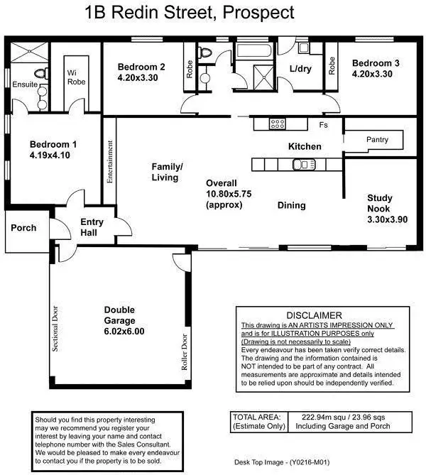 Floorplan of Homely land listing, 1B Redin Street, Prospect SA 5082