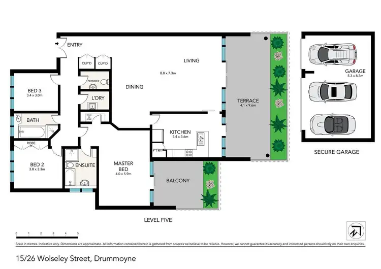 Floorplan of Homely apartment listing, 15/26 Wolseley Street, Drummoyne NSW 2047