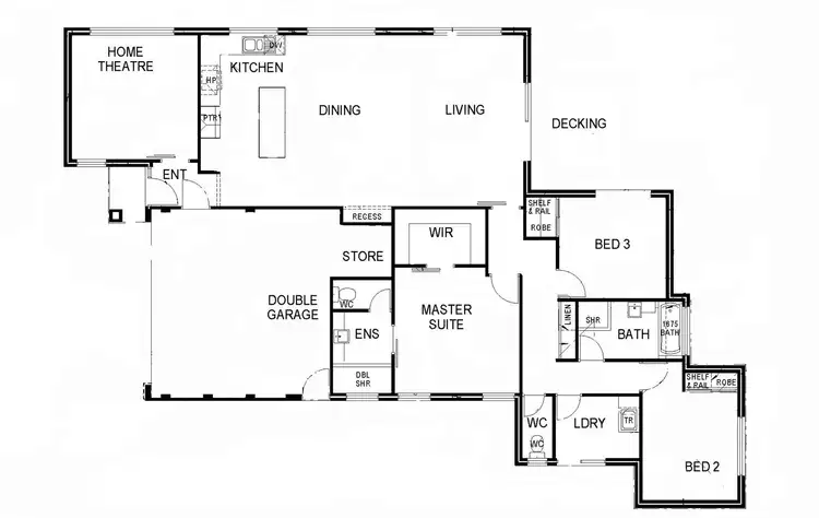 Floorplan of Homely semi-detached listing, 22b Lagoon Place, Beldon WA 6027
