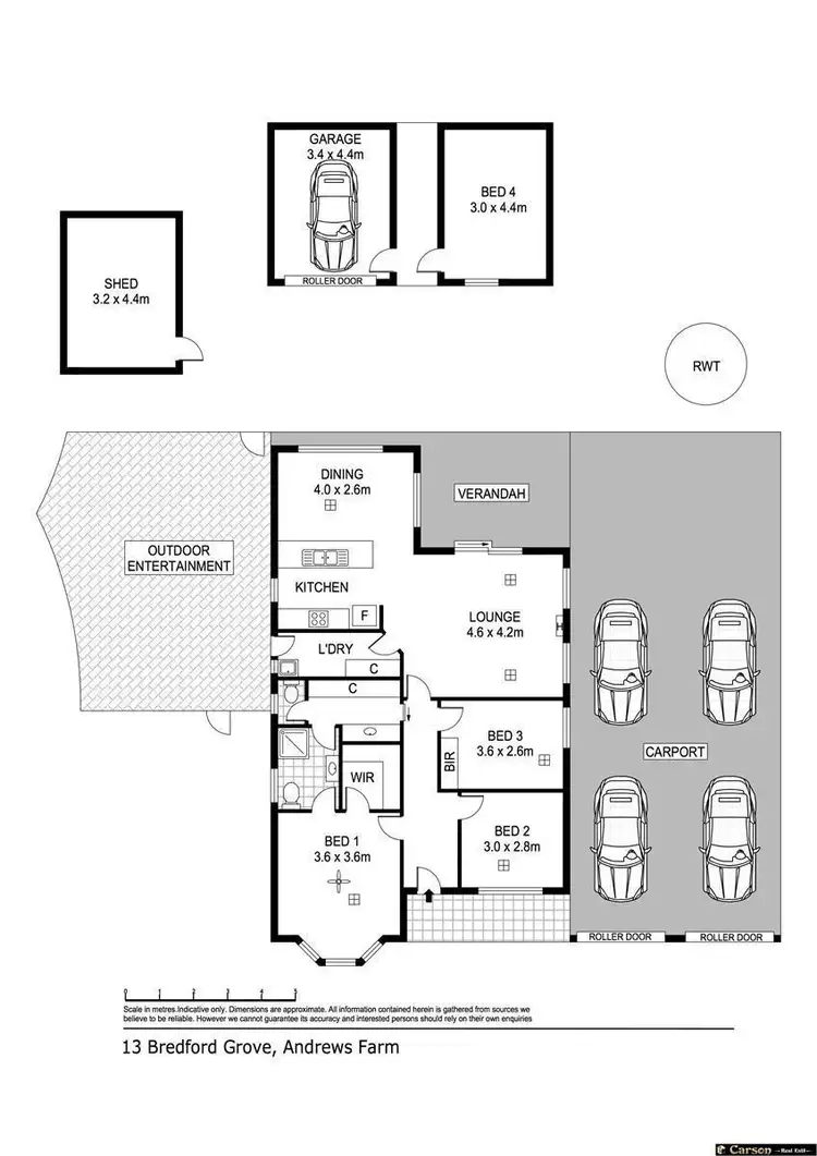 Floorplan of Homely house listing, 13 Bredford Grove, Andrews Farm SA 5114