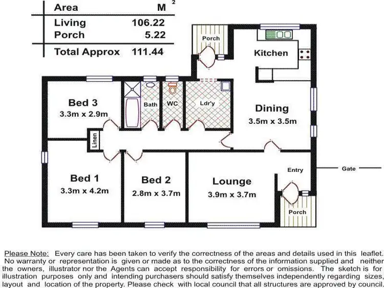 Floorplan of Homely house listing, 18 Hogg Avenue, Morphett Vale SA 5162