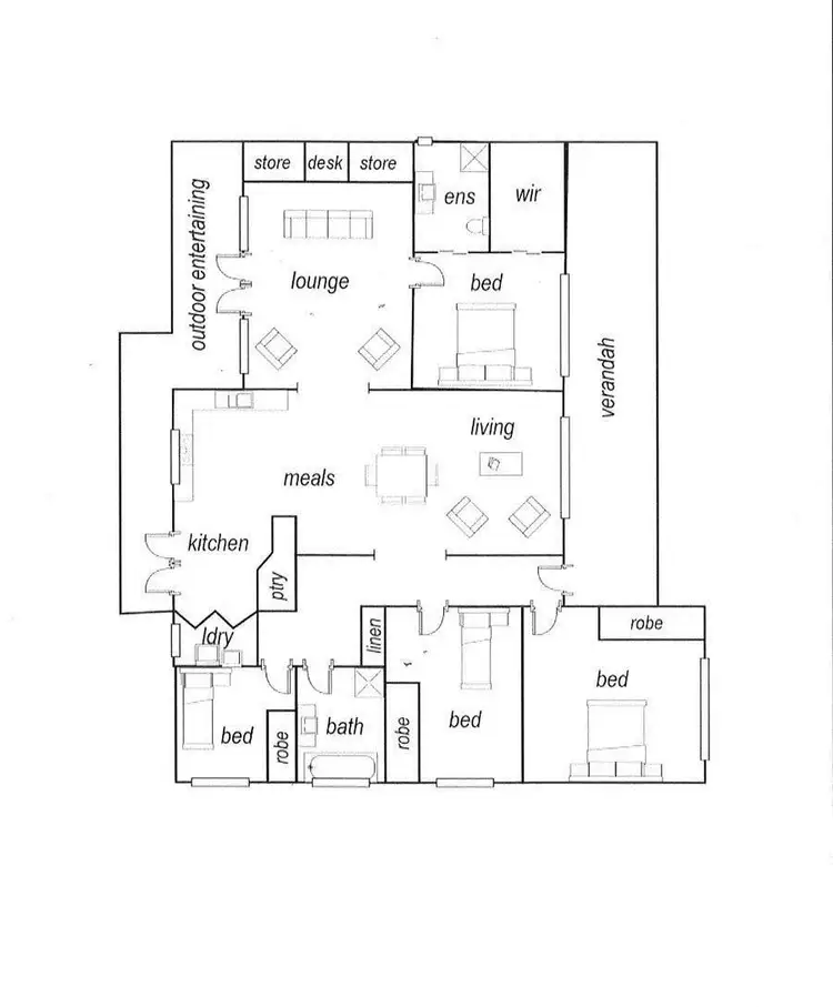 Floorplan of Homely house listing, 20 Dawson Street, Ararat VIC 3377