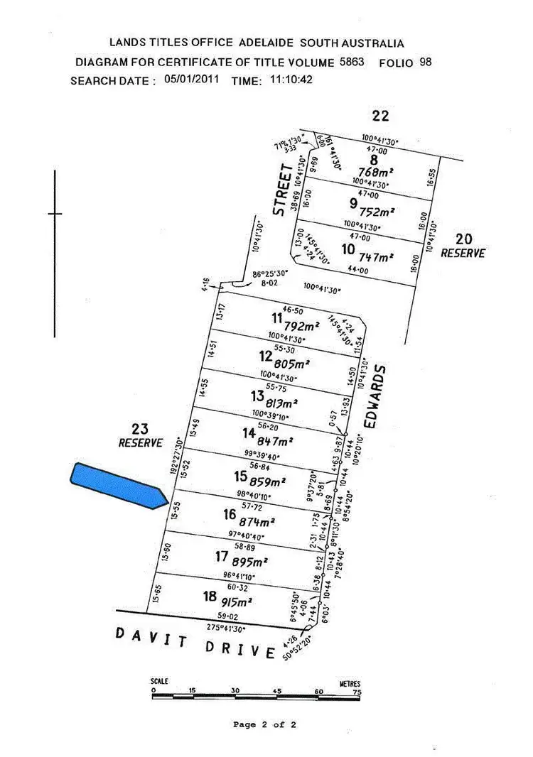 Floorplan of Homely land listing, Lot/16 Edwards Street, The Bluff via, Minlaton SA 5575