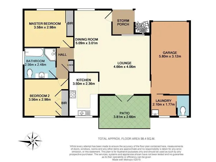 Floorplan of Homely villa listing, 3/133 Scott Street, Shoalhaven Heads NSW 2535