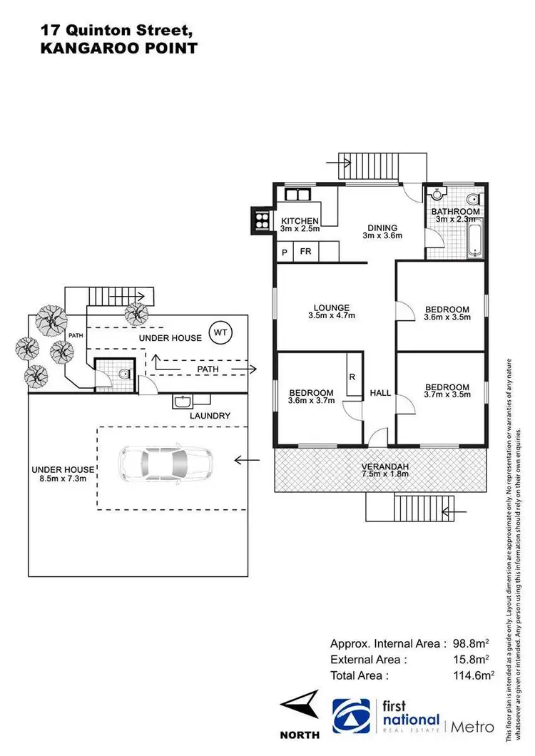 Floorplan of Homely house listing, 17 Quinton Street, Kangaroo Point QLD 4169