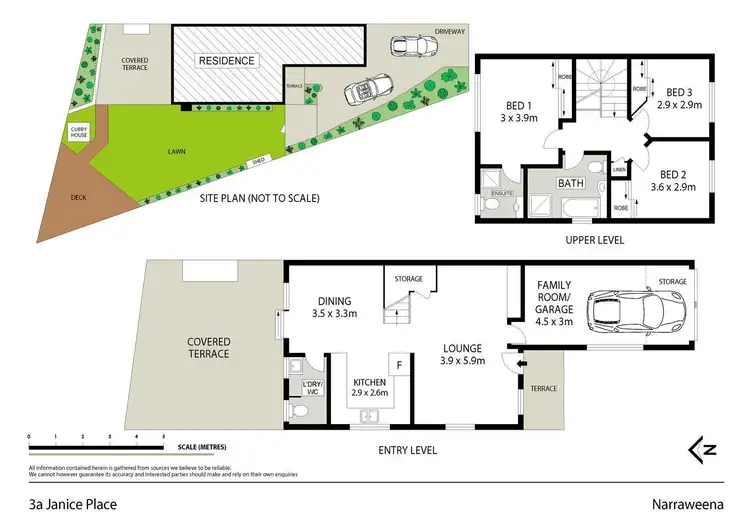 Floorplan of Homely house listing, 3A Janice Place, Narraweena NSW 2099