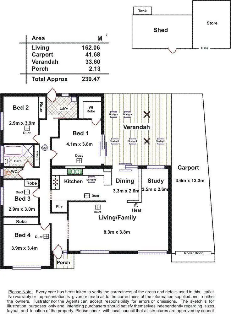 Floorplan of Homely house listing, 19 Kestral Way, Modbury Heights SA 5092