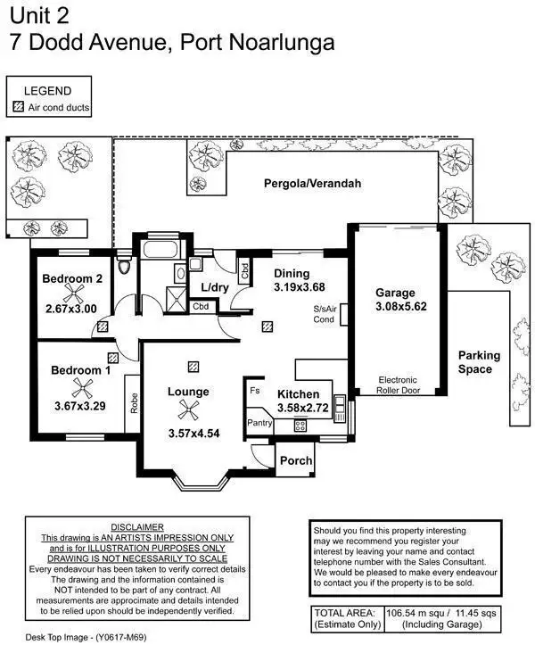 Floorplan of Homely house listing, 2/7 Dodd Avenue, Port Noarlunga SA 5167