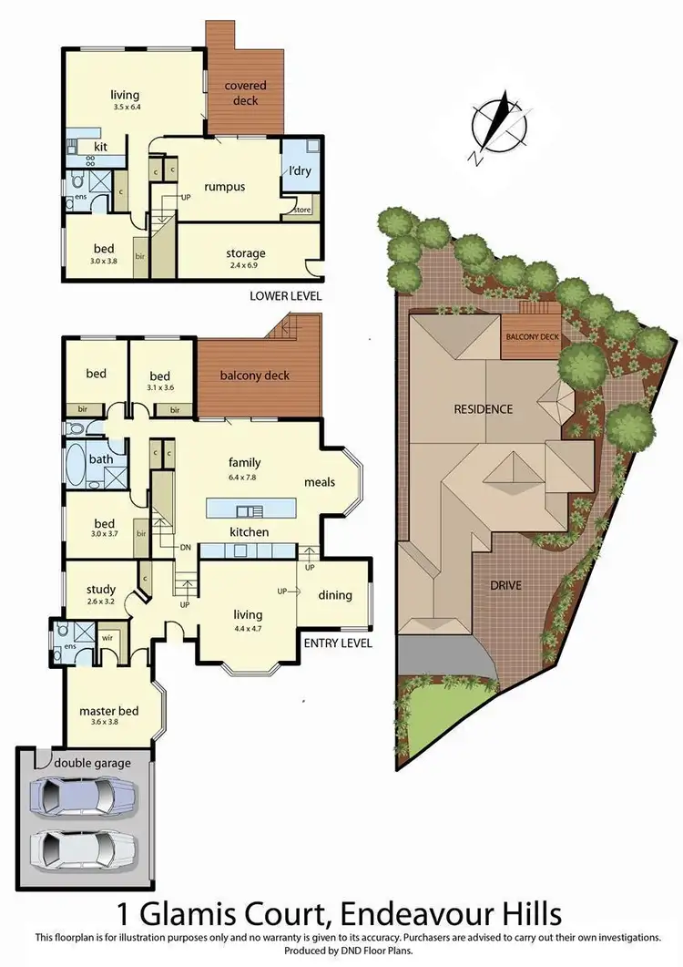 Floorplan of Homely house listing, 1 Glamis Court, Endeavour Hills VIC 3802