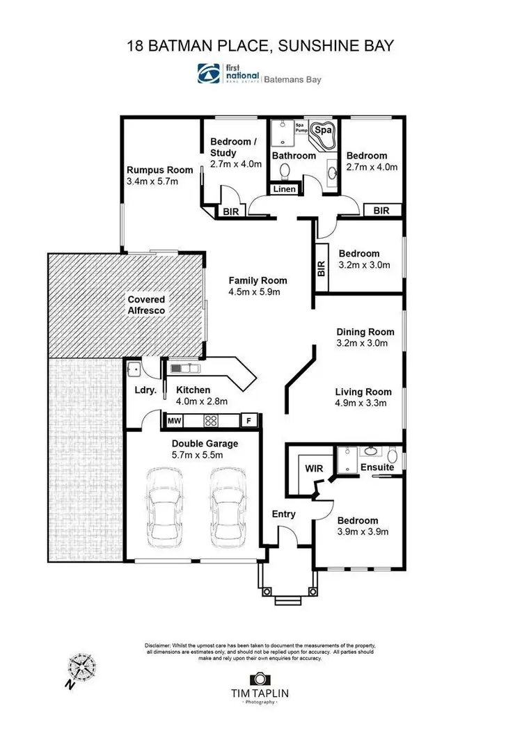 Floorplan of Homely house listing, 18 Batman Place, Sunshine Bay NSW 2536
