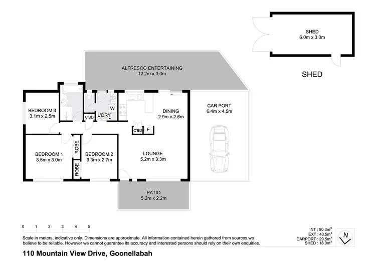 Floorplan of Homely house listing, 110 Mountain View Drive, Goonellabah NSW 2480