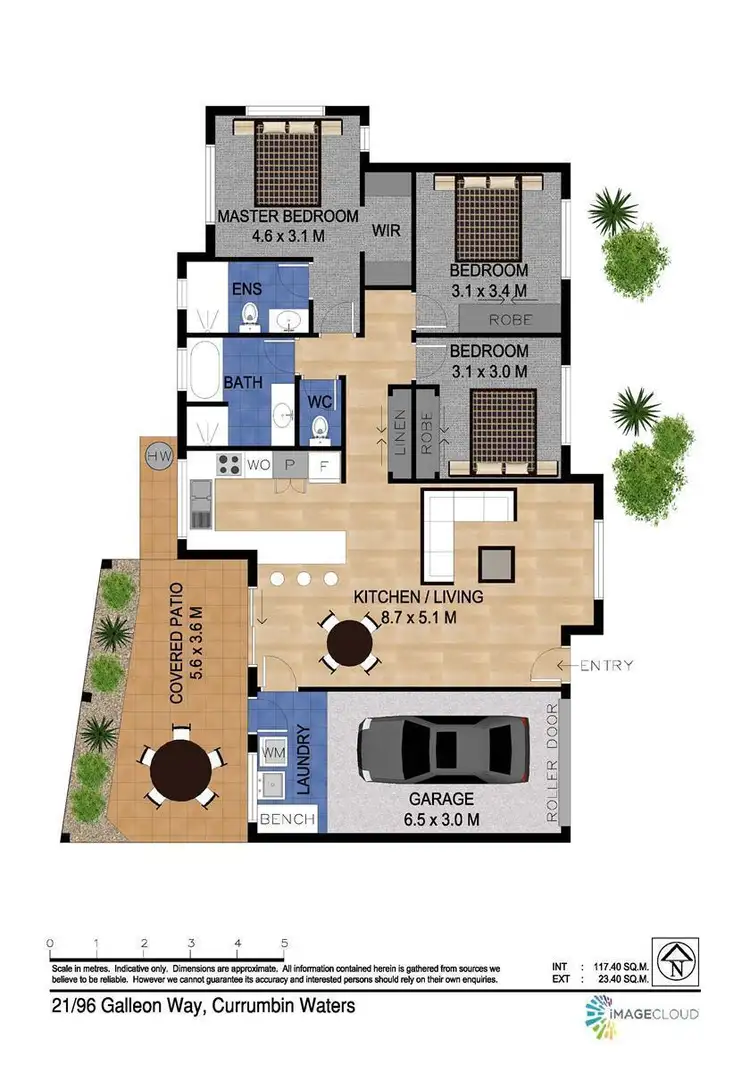 Floorplan of Homely unit listing, 21/96 Galleon Way, Currumbin Waters QLD 4223