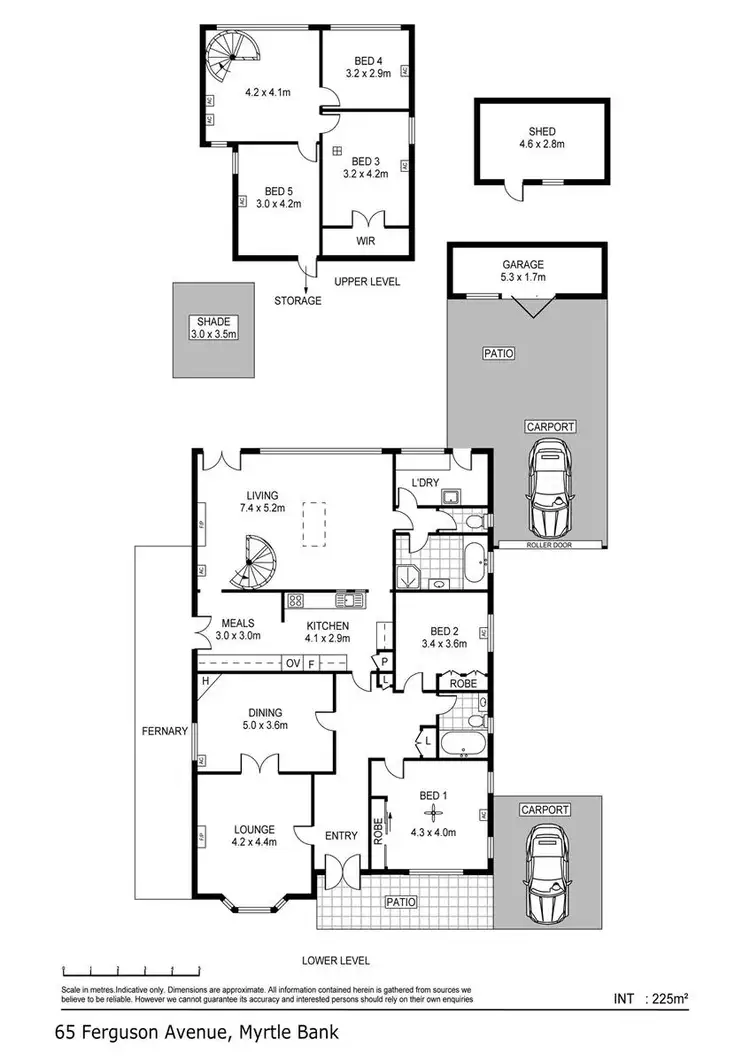 Floorplan of Homely house listing, 65 Ferguson Avenue, Myrtle Bank SA 5064