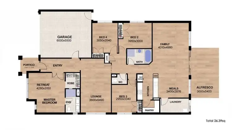 Floorplan of Homely house listing, 73 Batman Street, Burnside Heights VIC 3023