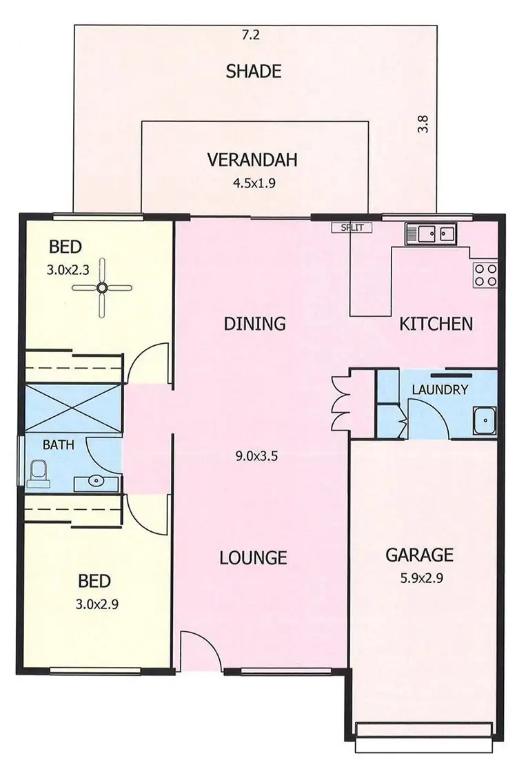 Floorplan of Homely house listing, 47A Hill Street, Murray Bridge SA 5253