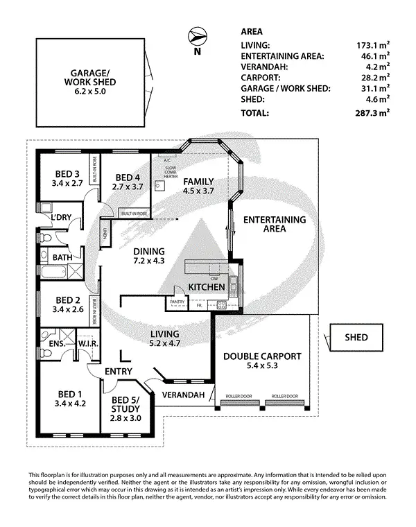 Floorplan of Homely house listing, 14 Elm Court, Nairne SA 5252