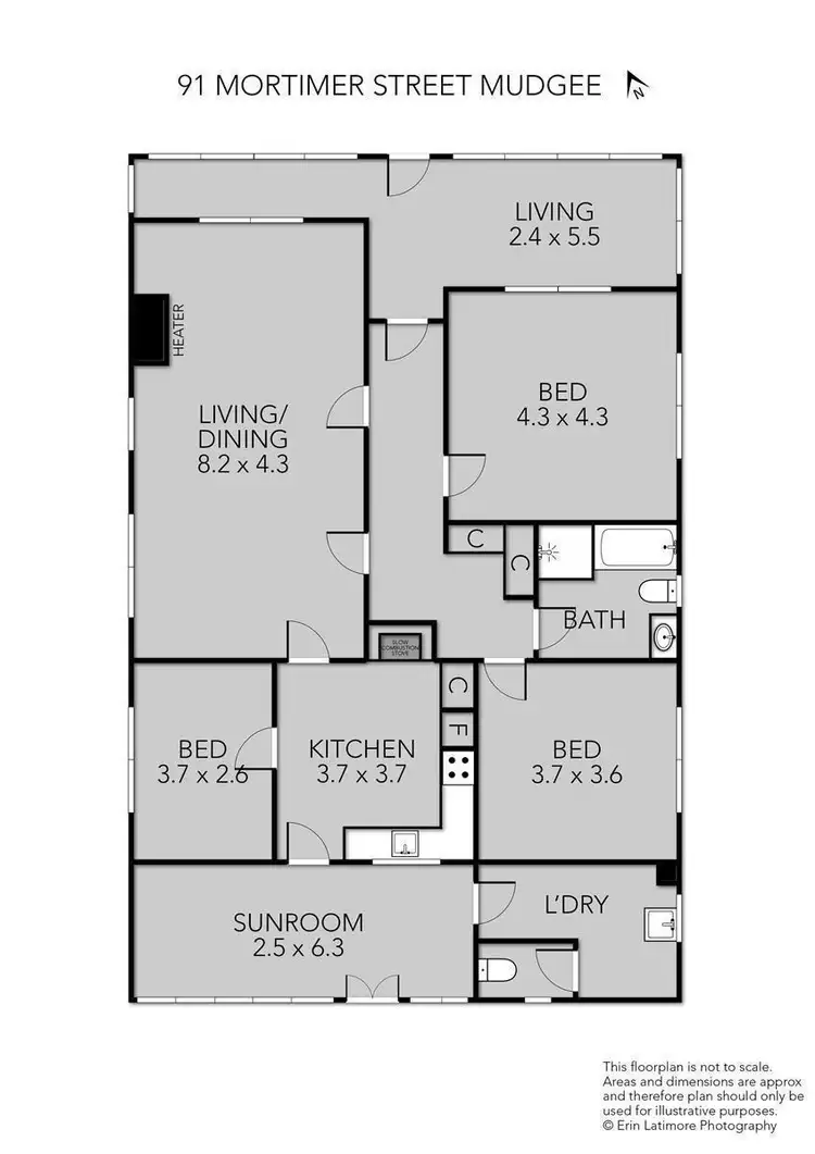 Floorplan of Homely apartment listing, 91 Mortimer Street, Mudgee NSW 2850